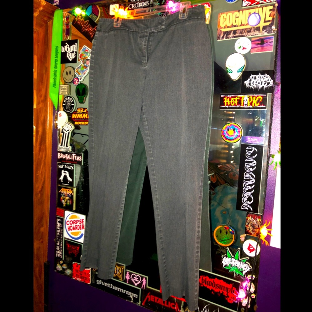 Size 12 Vintage NY & Company Dark Gray Denim
